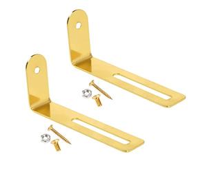 eMagTech 2 juegos de soporte de montaje para golpeador de guitarra con tornillos de fijación y tuercas compatibles con guitarra eléctrica estilo Les Paul dorado