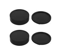 eMagTech 2 Juegos de Tapas para Lente Y Cuerpo de C¨¢Mara Compatible con Leica R C¨¢Mara Mount Color Negro