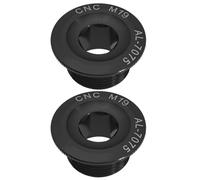 eMagTech 2 Pernos de fijación de Brazo de manivela Negro M19 para Bicicleta de montaña, Bicicleta de Carretera, biela, Rueda de Cadena de manivela, Material de aleación de Aluminio