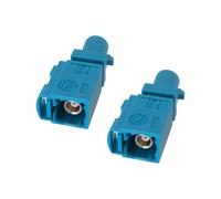 eMagTech 2 Piezas Adaptador Fakra Z Conector Macho A Hembra para Sistemas de Radio GPS Y Telemática Automotriz Aplicaciones de Antena Color Azul Agua