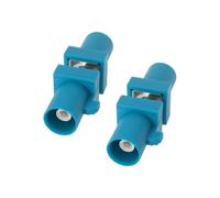 eMagTech 2 Piezas Adaptador Fakra Z Conector Macho A Macho para Sistemas de Radio GPS Telemática Automotriz Aplicaciones de Antena Color Azul Agua