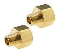 eMagTech 2 Piezas Adaptadores para Lavadora A Presión de 0,551 In Macho A 0,866 In Hembra de Latón para Tubería de Agua de 4500 PSI