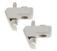 eMagTech 2 Piezas Clips de Visera para Coche Compatible con Ka Reemplaza 1570627 Soporte de Gancho de Retención para Visera Soporte de Fijación Accesorios para Visera Color Beige