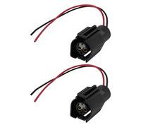 eMagTech 2 Piezas Conector de Interruptor de Ventilador de Radiador 2 Pines Enchufe de Ventilador de Radiador de Automóvil con Cable Compatible con Ford Sierra Focus Escort Zetec RS Turbo WPT-433