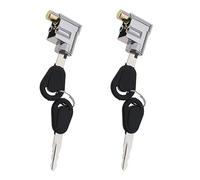 eMagTech 2 Piezas de Bloqueo de Cilindro de batería, Interruptor de Encendido antirrobo, Bloqueo de Seguridad para Motocicleta, Bicicleta eléctrica, Scooter, Bicicleta eléctrica con 4 Llaves