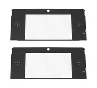 eMagTech 2 Piezas de Cubierta Superior de PVC para Pantalla Compatible con Nintendo 3DS Color Negro