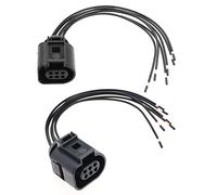 eMagTech 2 piezas de enchufe de arnés de 6 pines 1J0973713 conector enchufe de reparación de cableado telar piezas de coche 13,5 cm 0,50 mm² sección transversal de cableado 1 macho y 1 hembra
