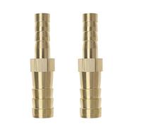 eMagTech 2 Piezas de Reductor de Púas de Latón de 10 Mm A 6 Mm Adaptador de Montaje de Manguera Empalmador de Tubo Convertidor de Conector para Tubería de Aire Tubería de Agua Tubería