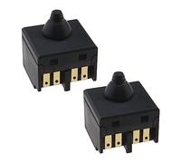 eMagTech 2 Piezas Interruptor de Amoladora Angular para 100mm 4" Amoladora Angular Botón de Encendido Interruptor de Repuesto Accesorios de Herramientas Eléctricas de Mano