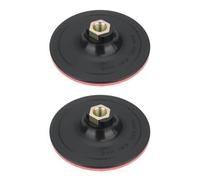 eMagTech 2 Piezas Plato 4,5 in para Amoladora Angular Gancho y Bucle 115 mm M14 Compatible con FAST MOVER TOOLS replace OEM FMT5007 Plato 4,5 in de Gancho y Bucle