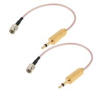 eMagTech 2 piezas SMA macho a 3,5 mm TS macho RF Jumper 50Ohm RG316 cable coaxial para antenas de equipos RF analizadores de señal