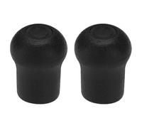 eMagTech 2 Piezas Tapa Protectora Extremo Caña Pescar PVC 22 Mm Adecuada para Reparaciones Construcción de Cañas de Pescar Extremos de Caña de Pescar de Bricolaje Negro 46 X 36 Mm