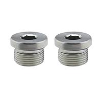 eMagTech 2 Piezas Tapones de Rosca con Junta Tórica Compatible con BMW Serie 1 E87 E87 LCI E88 E82 F20 F21 F22 F87 M2 F23 F45 Active Tourer F46 Gran E46 E91 33117525064