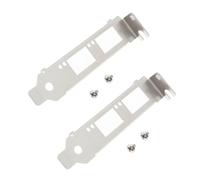eMagTech 2 Soportes de Perfil Bajo Compatible con Intel Tarjetas Adaptadoras de Red SFP+ X520-DA2 X520-SR2 E10G42BTDA E10G42BFSR 10GbE
