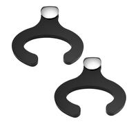 eMagTech 2 soportes para espadas de acrílico de 9 x 9 x 6 cm de grosor, 8 mm, para exhibir espadas Katana Samurai para salas de estar y dormitorios, color negro