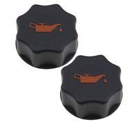 eMagTech 2 tapas de llenado de aceite para motor de coche 500301568 compatibles con Ducato Boxer Relay Daliy piezas de repuesto de plástico para coche, 58 x 25 mm, color negro