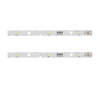 eMagTech 2 Tiras de Luces LED PCB Compatibles con Kenwood 1629348 Compatible con Rongsheng de 12 V La Placa de Iluminación Del Frigorífico-congelador