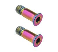 eMagTech 2 tornillos de fijación de aleación de titanio para desviador trasero de bicicleta, tornillo de fijación de rueda para bicicleta de carretera, bicicleta de montaña, multicolor