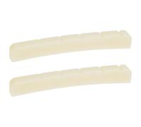 eMagTech 2 tuercas de guitarra de hueso sin blanquear de 9.5 pulgadas de radio de 43 x 3.3 x 5.3/5.9 mm, compatible con Fender Stratocaster Telecaster