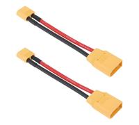eMagTech 2 Unidades Adaptador de Cable XT90 Macho A XT60 Macho Conector de Cable de 2 Pines Calibre 12 AWG para Dron RC Modelo Lipo ESC