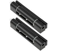 eMagTech 2 Unidades Bisagras de Puerta de PVC de 92 Mm Perfil de 0 Grados K3282 CL240-1 Color Negro