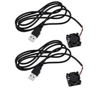 eMagTech 2 ventiladores de refrigeración USB 2510 sin escobillas, rodamientos hidráulicos, ventilador de refrigeración CC de 25 x 25 x 10 mm, ventilador de refrigeración turbo para impresora 3D de