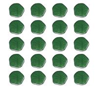eMagTech 20 botones de ropa de 21 mm con vástago, botones de adorno de plástico de forma irregular, cierre de decoración para costura, gabardina, cárdigan, bricolaje, manualidades, color verde