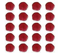 eMagTech 20 botones de ropa de 21 mm con vástago de plástico, botones de adorno de forma irregular, cierre de decoración para costura, gabardina, cárdigan, bricolaje, arte, manualidades, color rojo