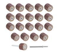 eMagTech 20 discos de lija de grano 120 para herramientas rotativas con mango largo mandril 13 x 12 x 3 mm