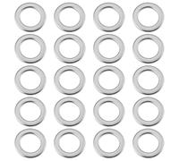 eMagTech 20 Piezas de Yunque de Calibre de Cuadrante de Acero Inoxidable 304 con Arandela de 6 X 10 X 1 Mm para Inspección de Mecanizado