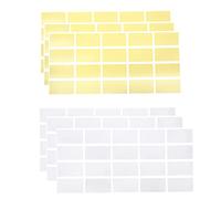 eMagTech 200 Piezas Pegatinas para Rascar Etiquetas para Despegar Y Pegar Pegatinas Rectangulares Autoadhesivas para Regalos Promocionales de Juegos de Rascar 100 Piezas Doradas 100 Piezas Plateadas