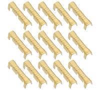 eMagTech 200 Piezas Terminal en Forma U Cable Conector Eléctrico Engarzado de Latón Conectores de Terminales Engarzado Latón en Forma de U Adecuados para Líneas 0,5-1,5mm²