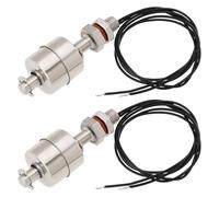 eMagTech 2PCS Acero Inoxidable 304 Interruptor Flotador Flujo Agua Sensor Líquido Adecuado para Tanque Agua Torre Agua Doméstica Drenaje Piscina Torre Agua Industrial (60 Mm 110 V)