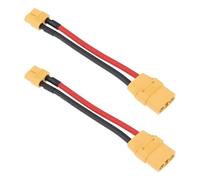 eMagTech 2pcs Adaptador de Cable XT90 Hembra A XT60 Hembra 2 Pines 12 AWG para Dron RC Modelo Lipo ESC