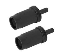 eMagTech 2pcs Negro Tornillos de Instalación para Puente de Guitarra Métricos M8 Funda de Tornillo de Inserción de 4mm Interfaz Compatible con Epiphone Les Paul Guitarra Eléctrica