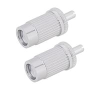 eMagTech 2pcs PlateadoTornillos de Instalación para Puente de Guitarra Métricos M8 Funda de Tornillo de Inserción de 4mm Interfaz Compatible con Epiphone Les Paul Guitarra Eléctrica