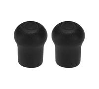 eMagTech 2pcs Tapas Protectoras de PVC para Caña de Pescar de 19 Mm Aptas para Reparaciones de Cañas de Pescar Bricolaje Color Negro 45,5 X 35 Mm