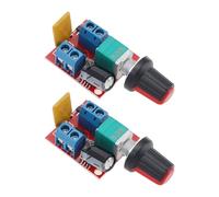 eMagTech 2Uds Mini Controlador de Velocidad PWM de Bajo Voltaje DC 3V-35V 5A 90W Regulador Regulador de Intensidad LED Interruptor Módulo Controlador de Velocidad Del Motor