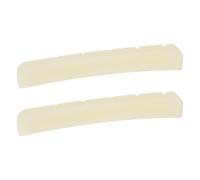 eMagTech 2x Cejuela de Guitarra de Hueso sin Blanquear Radio 9,5 Inch 42x3,3x5,3/5,9 Base Curva Compatible con Fender Stratocaster y Telecaster