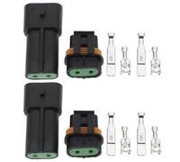 eMagTech 2X Juegos de Conectores Macho Y Hembra de 2 Pines para Automoci¨®n 12033769 12034269 Compatible con APTIV METRI-Pack 630 Serie