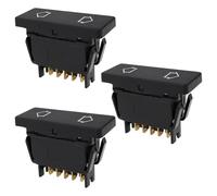eMagTech 3 interruptores de ventana eléctricos iluminados 6551.21 00567459X compatible con Peugeot 205 1987-1998 309 1985-1993