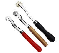 eMagTech 3 Piezas de Herramienta de Costura de Rueda de Rastreo de Punta de Aguja Herramienta de Rueda de Costura para Artesanía en Cuero Espaciador de Marcado de Puntada Profesional