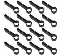 eMagTech 30 Clips de Casco para Faros Delanteros, Ganchos de Montaje para Casco de Borde Estrecho, Varios Faros para construcción, Camping, Pesca, Ciclismo, Senderismo