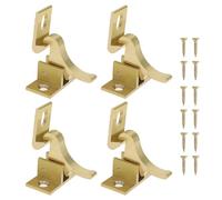 eMagTech 4 cierres de pájaro de latón puro con tornillos, pestillo de codo de ventana, cierres de pájaros pequeños, accesorios de cerradura de ventana para gabinetes y armarios