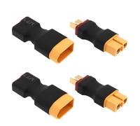 eMagTech 4 Conectores XT60 A Conector Deans T Macho Y Hembra Adaptador Compatible con Drones RC Sin Cables.