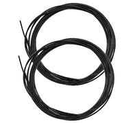 eMagTech 4 cordones de repuesto con bloqueo giratorio compatibles con BOA compatibles con Engelbert Strauss compatibles con cierres elásticos Shimano para zapatos, color negro, Black, 140