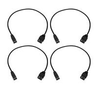 eMagTech 4 Piezas de Cable de Extensión para Ventilador 4 Pines Hembra A 4 Pines Macho 24 AWG Adaptador de Alimentación de 12 V para Ventiladores de Caja PWM Ventiladores de CPU de 35 Cm