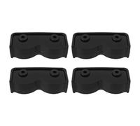 eMagTech 4 Piezas de Soporte Rectangular de Conector de Cenador Emergente de 2 Vías Pieza de Repuesto Adecuada para Carpas de Cenador Emergentes Sombrillas de Patio Muebles de Exterior Color Negro