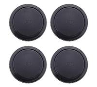 eMagTech 4 Piezas Tapa del Cuerpo Frontal de La Cámara Protegida contra El Polvo Y Daños Compatible con Canon Vintage FD A-1 Ae-1 AV-1 AT-1 Compatible con FD-EOS Negro