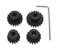 eMagTech 4 Piñones de Juego de Acero de 5 Mm M1 14T 16T 18T 20T con Llave para Tornillos Compatible con Arrma Senton Kraton 6S Vehículos RC Camiones Buggy